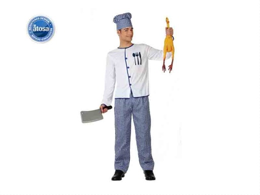 [000021712] DISFRAZ ADULTO DE COCINERO