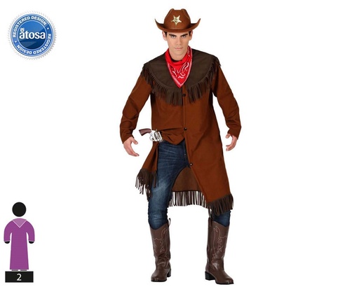 [000021726] DISFRAZ ADULTO VAQUERO