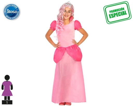 [000021731] DISFRAZ INFANTIL  PRINCESA TALLA 3  (7 A 9 AÑOS)