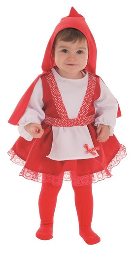 [000021830] Disfraz Bebe Caperucita 0-12 Meses