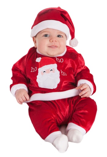 [000021845] Disfraz Bebe Baby Noel Ho-Ho T (0 A 6 Meses)