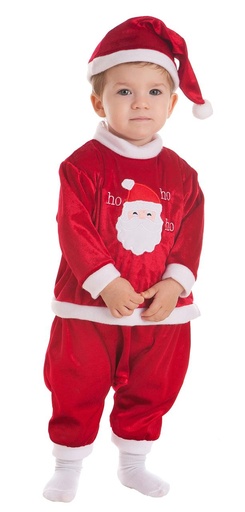 [000021846] Disfraz Bebe Baby Noel Ho-Ho T (0 A 12 Meses)