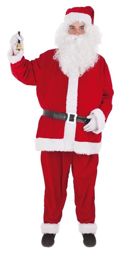[000021893] Disfraz Adulto Papá Noel Lux Talla M/L