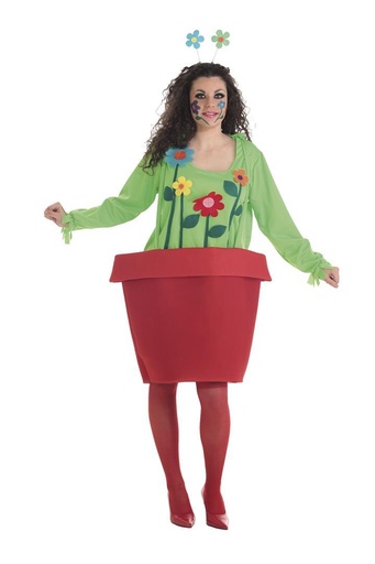 [000021895] Disfraz Adulto  Maceta Mujer Talla L