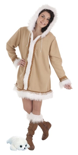 [000021938] Disfraz Adulto  Esquimal Mujer Talla L