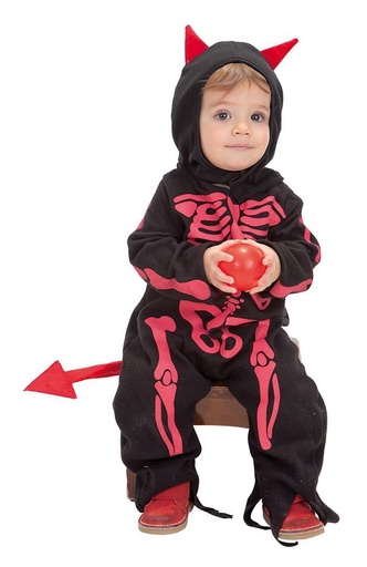 [000021996] Disfraz Bebe Diablillo Skelet (0 A 12 Meses)