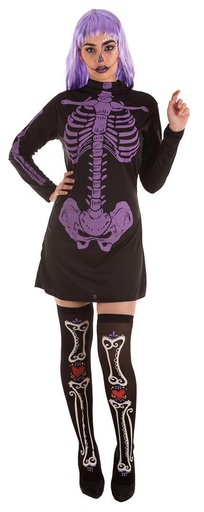 [000022042] Disfraz Adulto  Skeletina Talla L