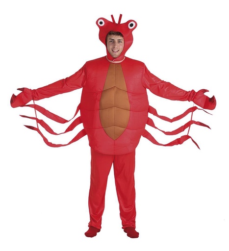 [000022047] Disfraz Adulto  Cangrejo Rojo   Talla L