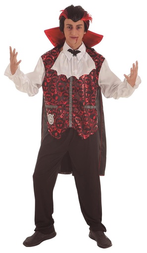 [000022048] Disfraz Adulto  Vampiro Arabescos Talla L