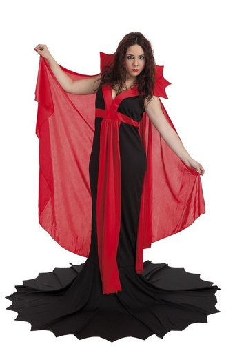 [000022058] Disfraz Adulto  Vampira Glamour Talla L