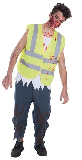 [000022060] Disfraz Adulto  Conductor Zombie Talla L