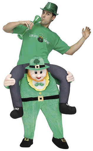 [000022103] Disfraz Adulto  San Patricio Con Jinete A Hombros Talla L