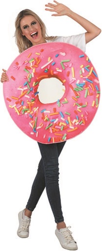 [000022112] Disfraz Adulto  Donuts Fresa Talla L