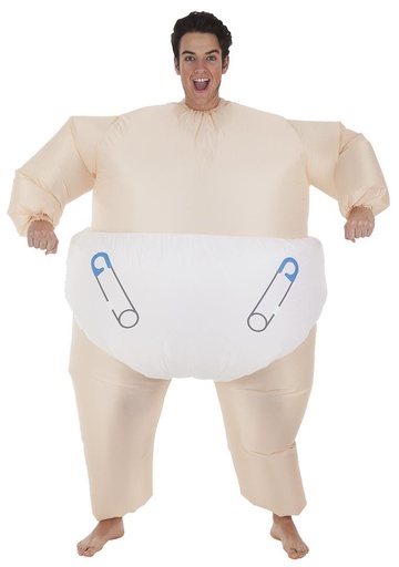 [000022116] Disfraz Adulto  Hinchable Bebé Talla L