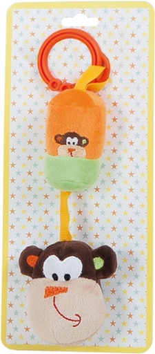[000022345] Sonajero Cascabel Monito 24 Cm
