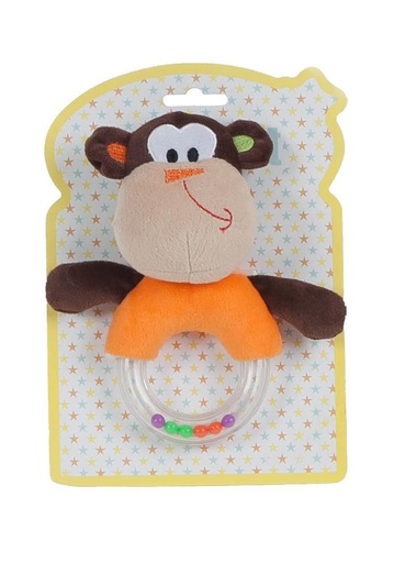 [000022350] Sonajero Bolitas Monito 16 Cm