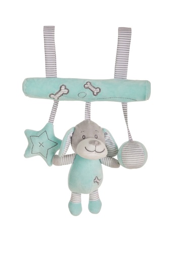 [000022366] Colgador Peluche Perro Verde 25 Cm