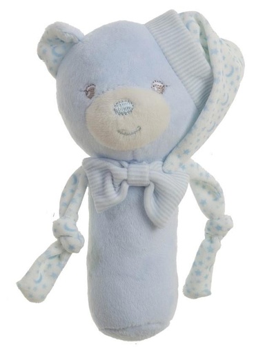 [000022388] Sonajero Azul 16 Cm Osito Sweet Estrellas