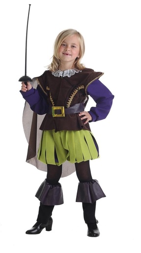 [000022661] Disfraz Infantil Mosquetera T-1 (3 A 5 Años)