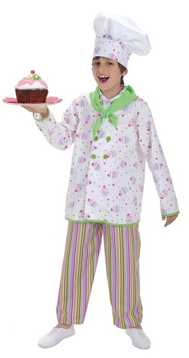 [000022705] Disfraz Infantil Pastelero T-0 2-3 Años