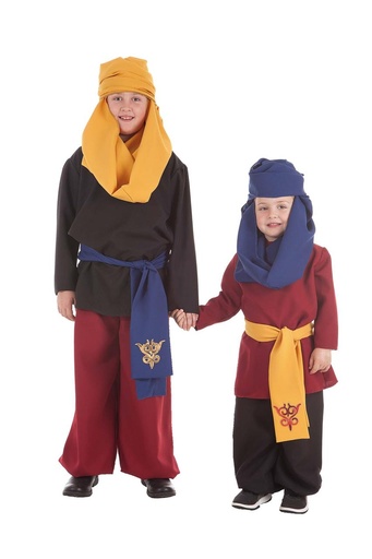 [000023120] Disfraz Infantil Paje Cabalgata Fajín Azul T-5 (11-13 Años)
