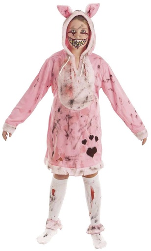[000023237] Disfraz Inf.Cerdita Zombie T-1+Maquillaje Halloween