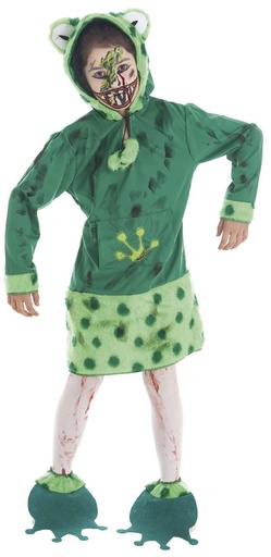 [000023241] Disfraz Inf.Rana Zombie T-3+Maquillaje Halloween