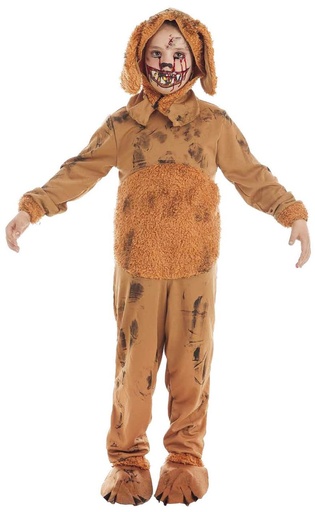 [000023243] Disfraz Inf.Perrito Zombie T-1+Maquillaje Halloween
