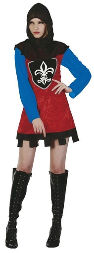 [000023279] Disfraz Adulto  Guerrera Medieval Talla L