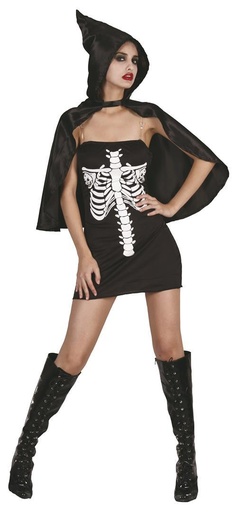 [000023283] Disfraz Adulto  Skeleta Sexy Talla L