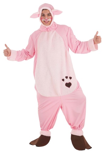 [000023510] Disfraz Adulto  Cerdito Mimoso T-L Talla L