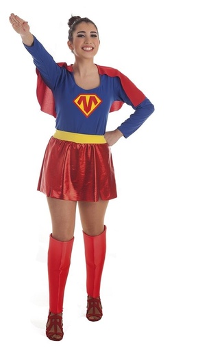 [000023648] Disfraz Adulto  Super Heroína T-L Talla L