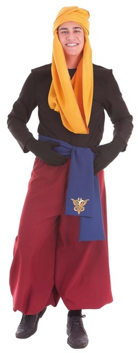 [000023672] Disfraz Adulto Paje Cabalgata F. Azul T-L