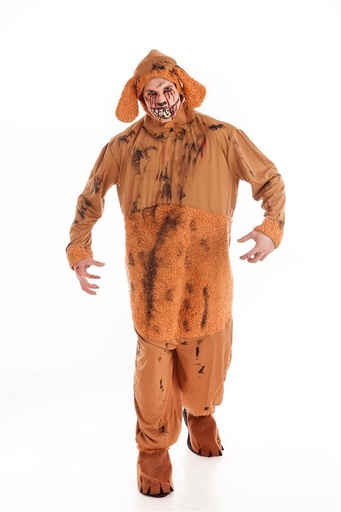 [000023737] Disfraz Adulto Perrito Zombie+Maquillaje Halloween