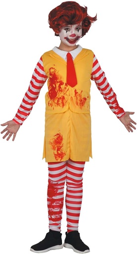 [000023825] Disfraz Infantil Payaso Terror Burguer T-L 10-12 Años