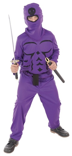 [000023906] Disfraz Infantil Ninja Lila T-M 7-9 Años