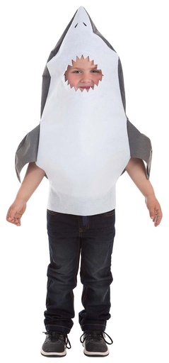 [000023937] Disfraz Infantil Tiburón Gris T-S 3-6 Años
