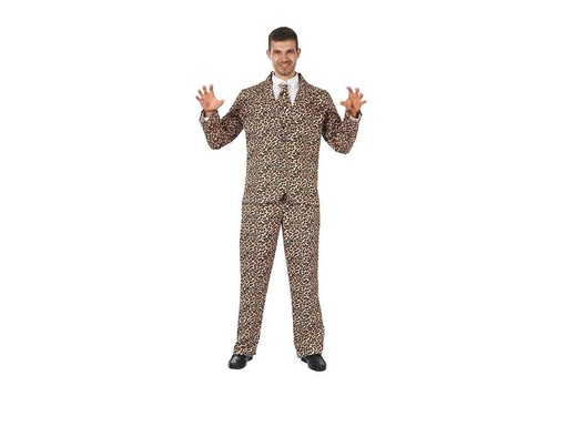 [000023953] Disfraz Adulto  Traje Chaqueta Print Tigre T-L Talla L