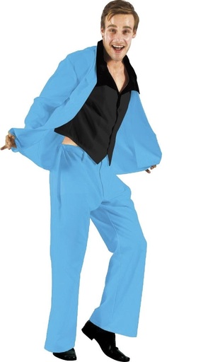 [000023958] Disfraz Adulto  Traje Chaqueta Azul T-Xl Talla Xl
