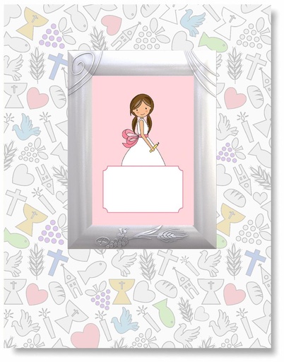 [000024047] LIBRO COMUNION PORTARRETRATOS ELEGANCE NIÑA 33,5X27,5CM 18 HOJAS