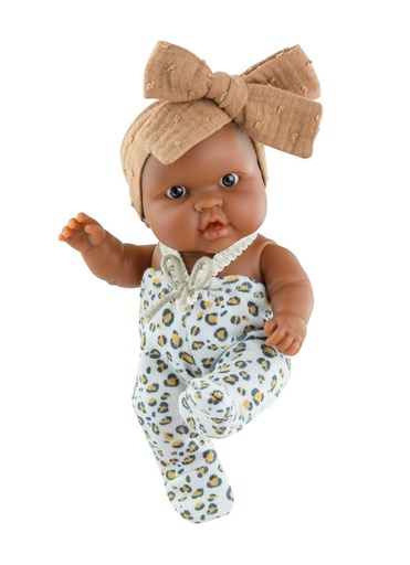[000024165] Muñeca Hebe Peque Mulata Estuche 21 Cm