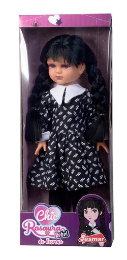 [000024326] Muñeca Rosaura Chic Rebel Gótica 40 Cm