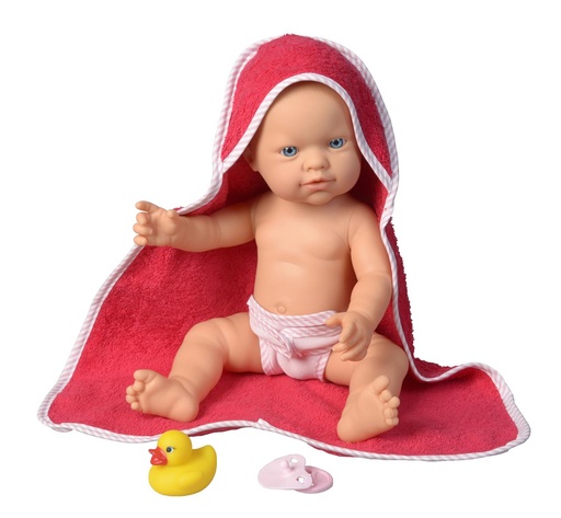 [000024327] Muñeco Lil Cutie con albornoz baño 48 Cm