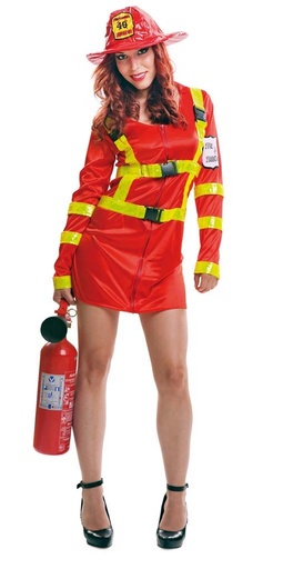 [000024547] Disfraz  Bombera Talla XL