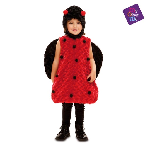 [000024930] Disfraz  Mariquita Peluche Talla 3-4 Y