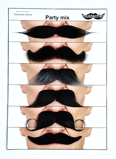 [000025246] Set 6 Bigotes  One Size