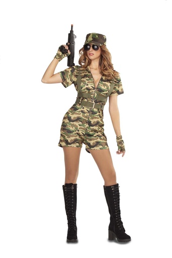 [000026292] Disfraz  Soldado Sexy Talla S