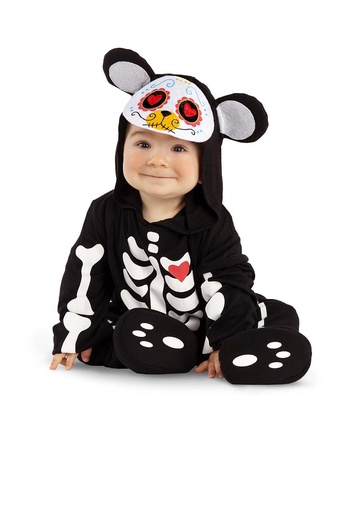 [000026872] Disfraz  Osito Día De Los Muertos Talla 0-6 M