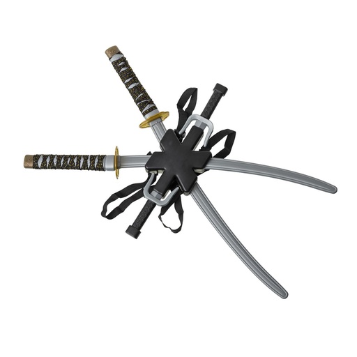 [000026940] Espada Doble Ninja  80 x 18 cm