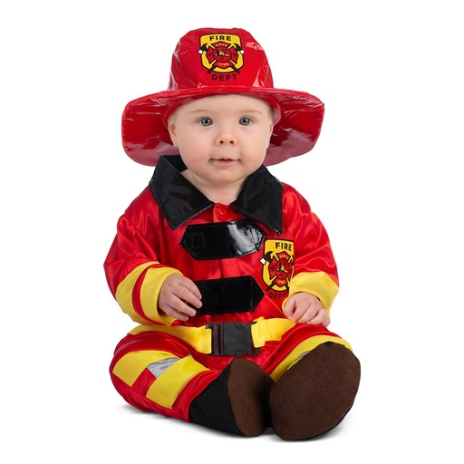 [000027082] Disfraz  Bebé Bombero Talla 7-12 M